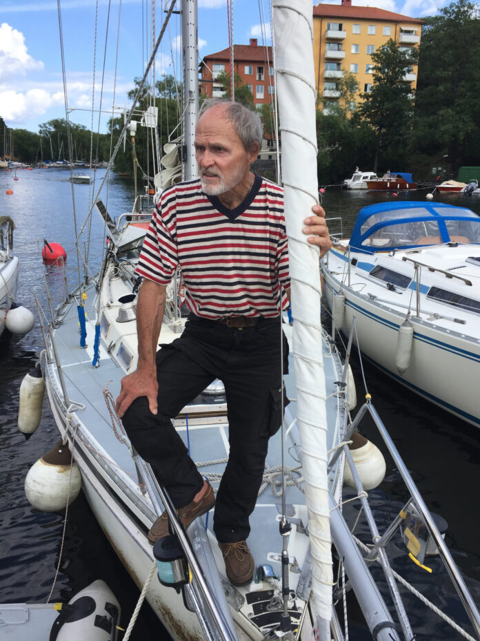 Kjell Litwin hjemme i Stockholm etter 14 måneder jorden rundt